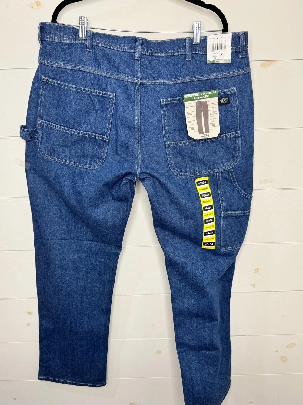 Relaxed Fit Men's Blue Denim Work Jeans